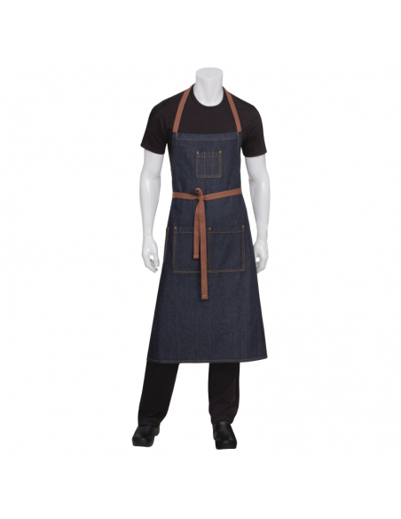 Chef Works Memphis Bib Apron Indigo