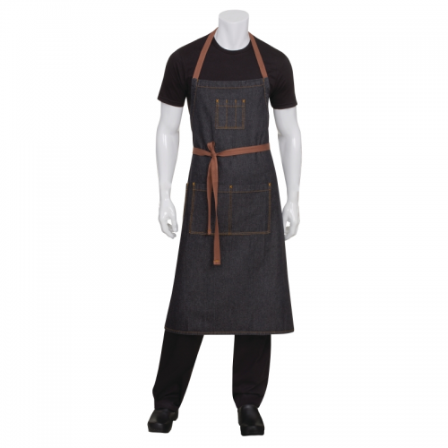 Chef Works Memphis Bib Apron Black