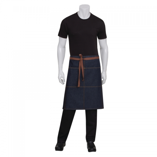 Chef Works Memphis Bistro Apron Indigo