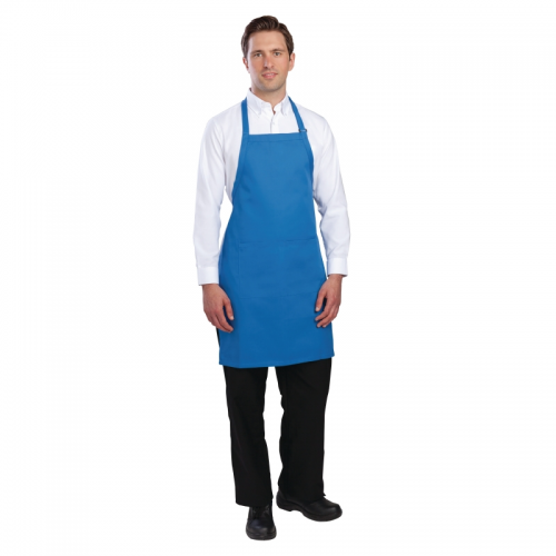 Colour by Chef Works Bib Apron Blue