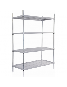 4 Tier Nylon Coated Wire Shelving 1700x 1175x 391mm
