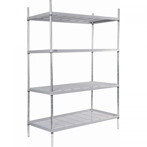 4 Tier Nylon Coated Wire Shelving 1700x 875x 391mm