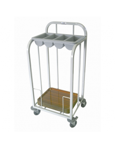 Craven Single Tier Cutlery & Tray Dispense Trolley