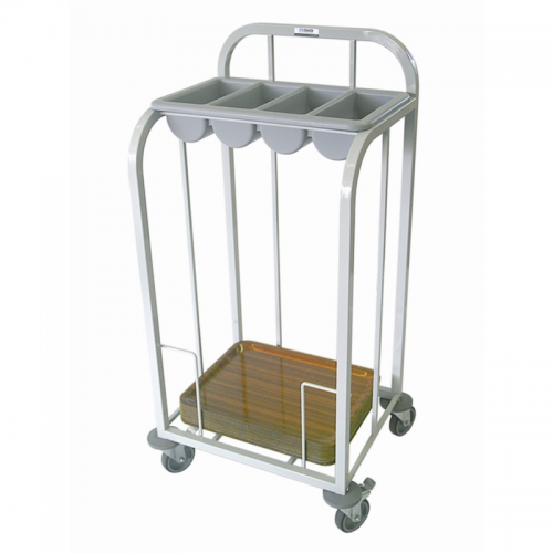 Craven Steel Single Tier Cutlery and Tray Dispense Trolley GG138...