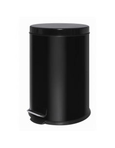 Black Stainless Steel Pedal Bin