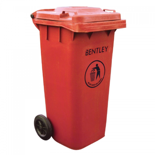 Red Wheelie Bin 120Ltr