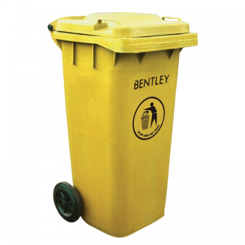 Yellow Wheelie Bin 120Ltr