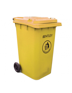 Yellow Wheelie Bin 240Ltr