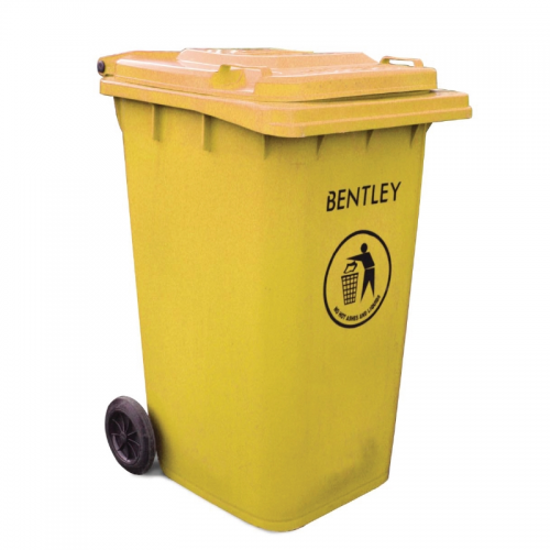 Yellow Wheelie Bin 240Ltr