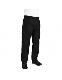 Chef Works Slim Fit Cargo Trousers Black XS