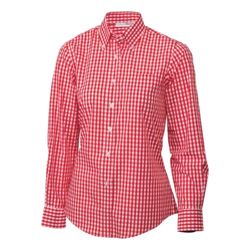 Uniform Works Ladies Gingham Shirt Red XL