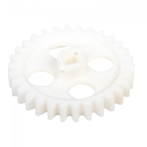 Perforated drive gear + pin