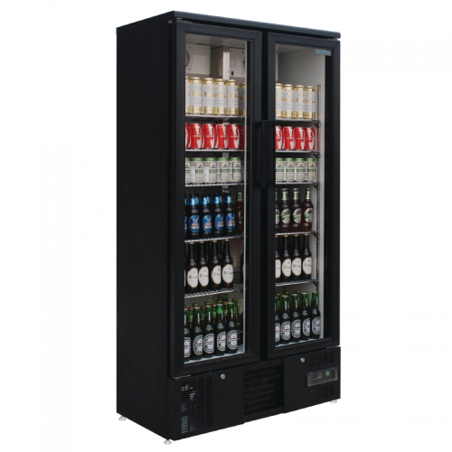 Polar Upright Back Bar Cooler Double Hinged Door