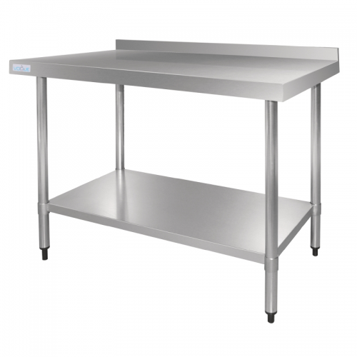 Vogue Stainless Steel Table with Upstand 900mm