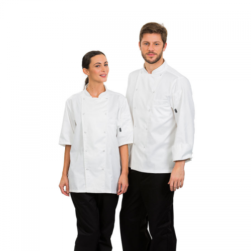 Brigade Chef& Cotton Jacket Short Sleeve