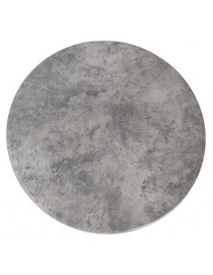 Werzalit Round Table Top Concrete 600mm