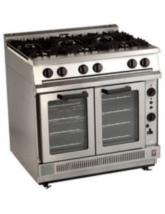 Falcon Dominator 6 Burner Convection Oven Natural Gas Range G2102