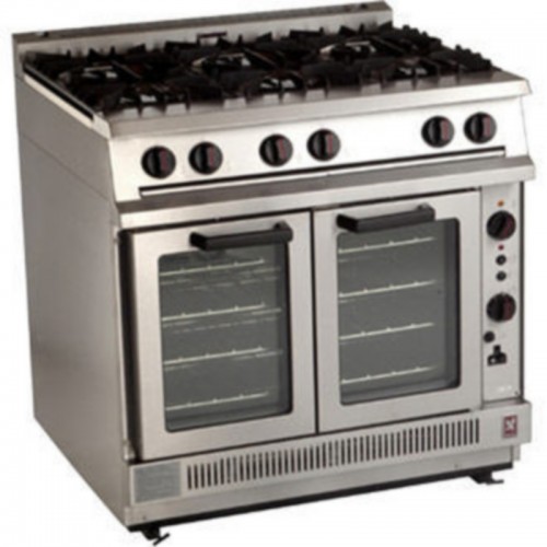 Falcon Dominator 6 Burner Convection Oven Natural Gas Range G2102