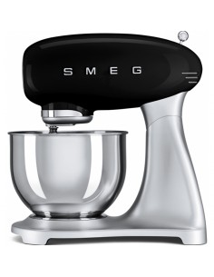 Smeg SMF01BLUK 50's Retro Style Commercial Food Mixer 4.8 Litre Black 5 Year Warranty