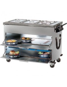 Victor Ambassador AMB1 HotKold Stainless Steel Service Trolley
