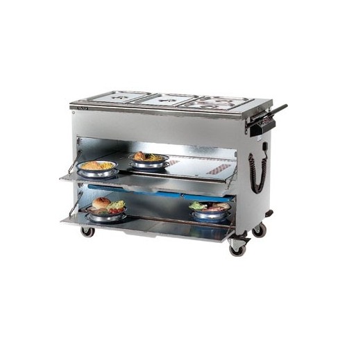 Victor Ambassador AMB1 HotKold Stainless Steel Service Trolley