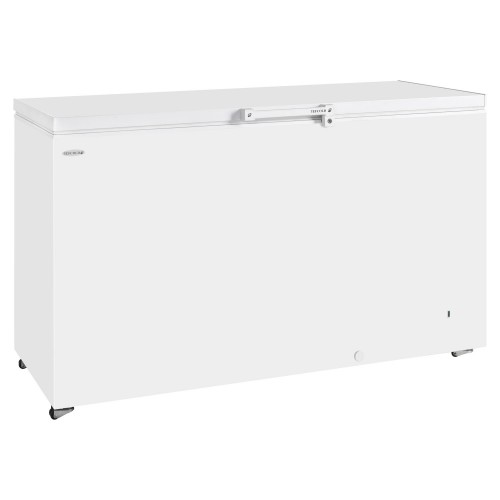 GM500 White Solid Lid Chest Freezer