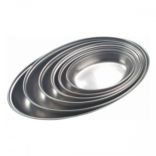 Stainless Steel Oval Veg Dish 7"  (11061)