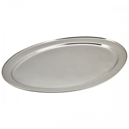 Stainless Steel Oval Flat 24"