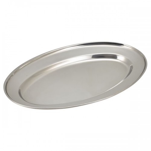 Stainless Steel Oval Flat 12"(11365) **