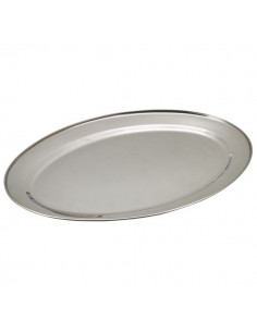 Stainless Steel Oval Flat 20"