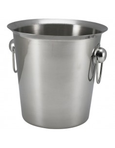 Stainless Steel Wine Bucket With Ring Handles
