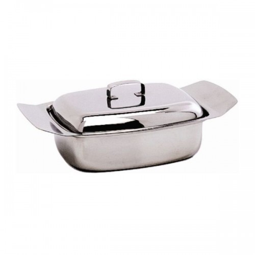 Stainless Steel Butter Dish & Lid 250G (0.5Lb)