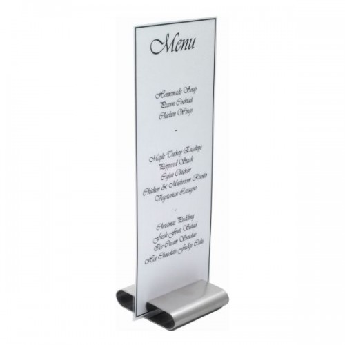 Menu Stand Stainless Steel  3"X3"