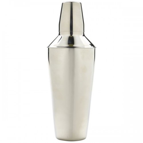 Stainless Steel Cocktail Shaker 25cm Tall 750Ml