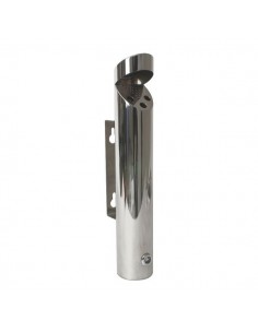 Cylinder Wall-Mounted Stainless Steel  Ashtray 46X7.5cm