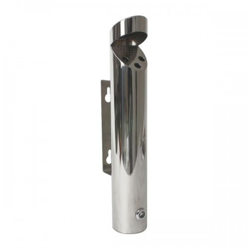 Cylinder Wall-Mounted Stainless Steel  Ashtray 46X7.5cm