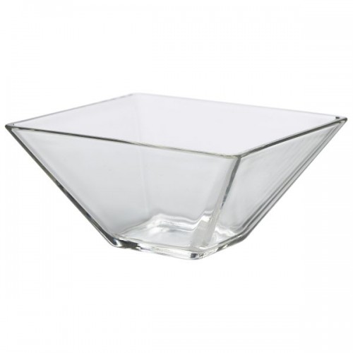 Square Glass Bowl 20 X 8cm H - Quantity 6