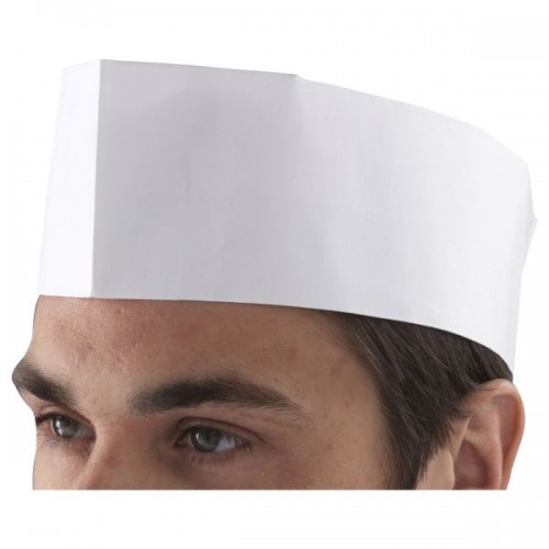 Chef'S Disposable Paper Forage Hat (100 Pcs)