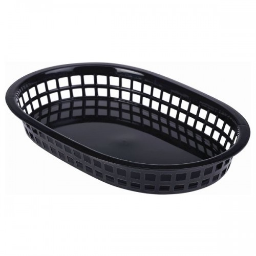Fast Food Basket Black 27.5X17.5cm - Quantity 6