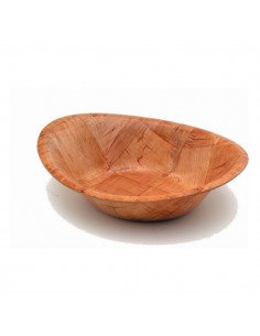 OVAL WOVEN WOOD BOWLS 9"x7" SINGLES