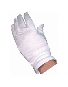 White Cotton Gloves (10 Pairs)