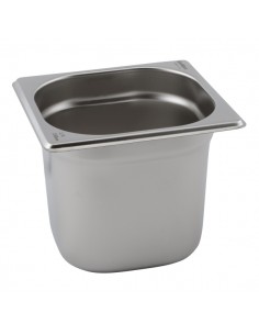Stainless Steel Gastronorm Pan 1/6 - 65mm Deep