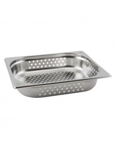 Perforated Stainless Steel Gastronorm Pan 1/2-100mm