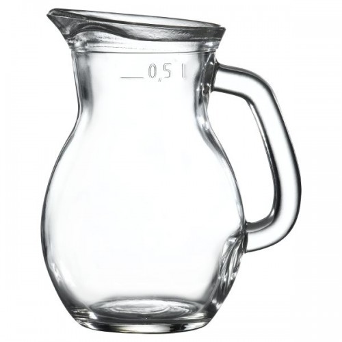 Classic Glass Jug 0.5L / 17.5oz - Quantity 6