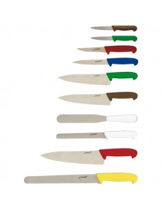 10 Piece Colour Coded Knife Set + Knife Case