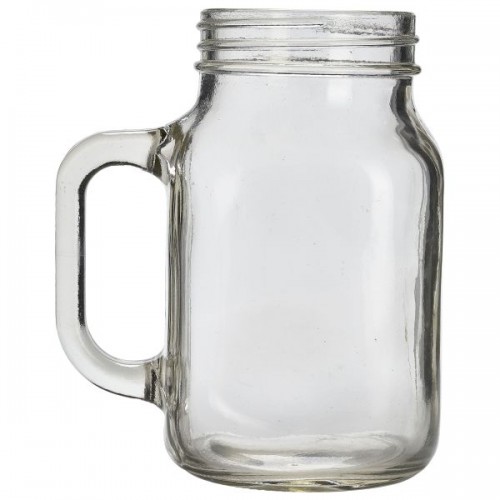 Genware Glass Mason Jar 50cl / 17.5oz - Quantity 12