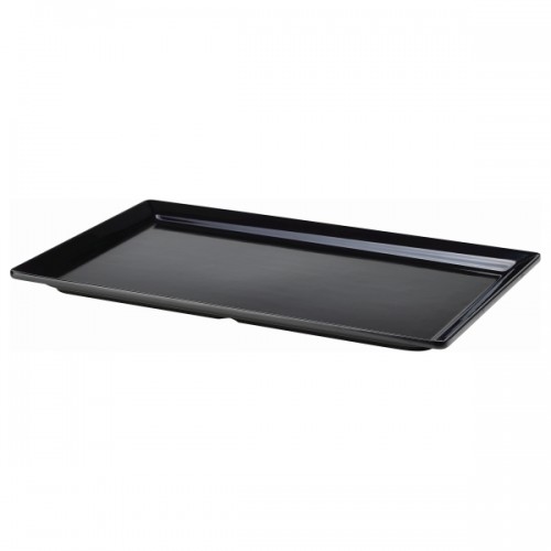 Black Melamine Platter GN  FULL SIZE Size 53 X 32cm
