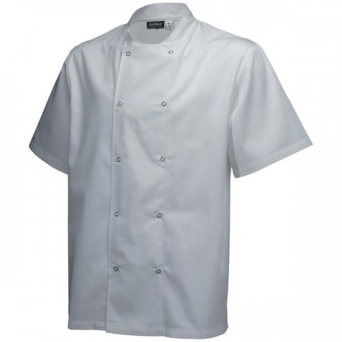 Basic Stud Jacket (Short Sleeve)White S Size