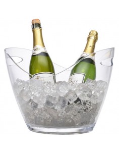 Clear Plastic Champagne Bucket Large