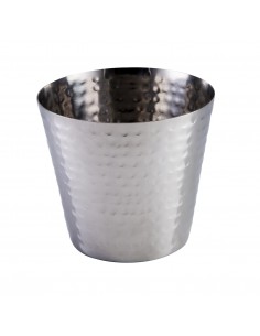 Hammered Finish Tapered Cup 9cm/3'' - Pack of 6